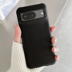 Luxury PU Leather Litchi Texture For Google Pixel 9 XL 8 7 6 Pro 9A 8A 7A 6A 5A Business Lichee Pattern Shockproof Colour Cover