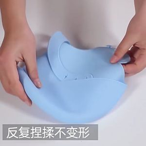 Baby Silicone Bibs for Feeding Led Weaning Adjustable Comfy Waterproof Kid Bib Toddler Tableware BLW Bib 宝宝硅胶围兜