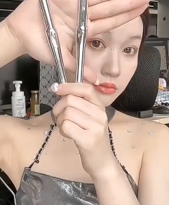 Eyebrow liquid pen double tip untuk alis serat two point model twisted pulpen pensil alis dua cabang waterproof natural long las Anti Luntur Natural Eye Makeup