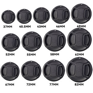 Camera Lens Cap High-quality 40.5mm 49mm 52mm 55mm 58mm 62mm 67mm 72mm 77mm 82mm Snap on Front Lens Cap for Camera