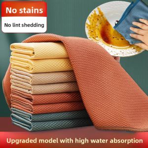 CHUSHE | Absorbent Fish Scale Washcloth for Dishwashing and Glass Cleaning