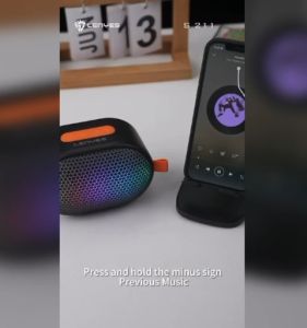 S211 - Speaker LENYES S-211 LED Colorfull Lights Wireless Speaker Bluetooth 5.3 Portable Hifi Sound Quality TWS
