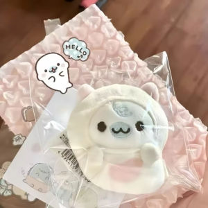 Adorable Plush Seal Keychain Cute Life In The Corner Sunflower Seed Bag Toy Super Girl Heart Furry Book Bag Hanging Key Chains