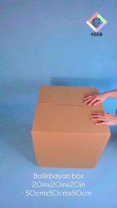 Koda Balikbayan Box (1pc) 50.8X50.8X50.8cm Box packaging brown carton balikbayan box big box corrugated box brown box