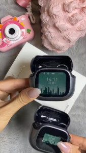 HTC NE32 AI ชุดหูฟังแปล พร้อมจอแสดงผล LED แบบเกี่ยวหู HiFi สเตอริโอ  บลูทูธ 6.0 การแปลภาษาแบบเรียลไทม์ กันน้ำระดับ IPX5