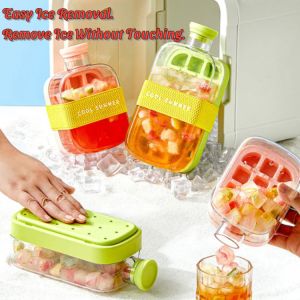 Two-In-One Ice Cube Mold Kettle Zero-Contact Ice Cube Mold Ice Cube Tray With Lid Drink Curling Pot