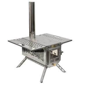 HUANGYELIEREN | Outdoor Camping Fire Stove Foldable 3-Sided Flame Viewing