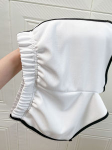 White Summer Thin Casual Elastic Waist Loose Outerwear Small Size A-Line High Waist Wide Leg Hot Pants Womens Shorts