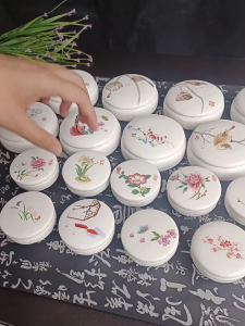 Hộp mực chu sa phong cách Trung Hoa chuyên dùng cho ấn triện thư pháp tranh thủy mặc và hội hoạ cổ điển