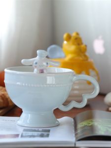Cốc Cà Phê Gốm Sứ Dễ Thương Hoạt Hình Tai Dog Sanrio Cốc Đựng Súp Sáng Tạo Cốc Đựng Nước Cốc Đựng Cà Phê Cốc Đựng Thức Ăn Nhanh