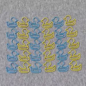 25Pcs Adorable Color Duck Shaped Metal Paper Clips Fun Office Supplies for School Home Back to School Use
