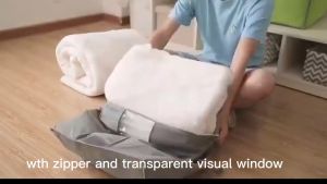 KAIHUA Tempat Penyimpanan Bed Cover Baju Selimut Dan Sprey Jumbo Bamboo Storage Box Organizer Bag Serbaguna PR157