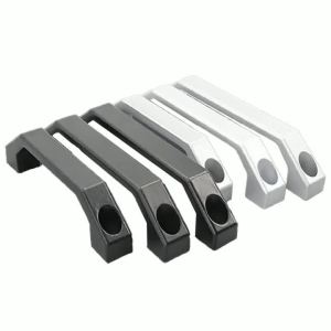 Door Handle Aluminum Alloy 100/120/130mm Silver Black U-Shaped Cabinet Sliding Door Pull Handle For Luggage Furniture Wardrobe