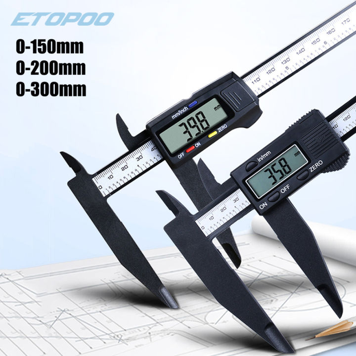 150/200/300mm Electronic Digital Vernier Caliper Long Jaw Micrometer