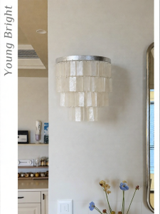 French Shell Style Vintage Wall Light