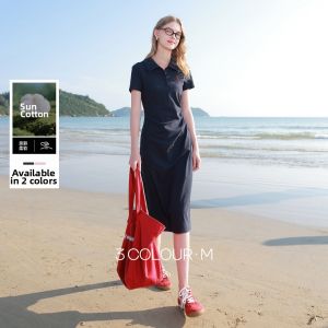 3COLOUR·S | Spring-Summer New Short Sleeve Cinch Waist A-Line Dress