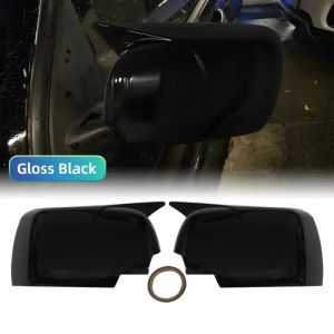 2pcs New M Look Mirror Covers for BMW X5 E53 1999-2006 Glossy Black Rearview Side Mirror cover Caps