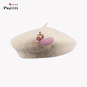 Mũ Len Beret Mềm Mại Thoải Mái Cho Bé Gái Mũ Họa Sĩ Thời Trang Cho Trẻ Em Mũ Gia Đình Cho Người Lớn Mũ Mùa Thu Đông Cho Bé Gái