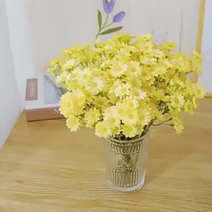 12-48PCS Artificial Daisy Flowers Small Daisy Fake Flower Bouquet for Valentines Wedding Party Table Decoration DIY Home Decor