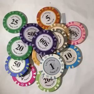 Casino Poker Chip Set 25pcs/set Poker Game Playing Card Token Monte Carlo Holdem Texas Kasino High Quality 德州扑克筹码 筹码币