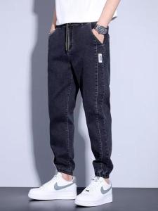 Trendy Harajuku Loose Fit Mens Jeans 2025 New Style Korean Version Slim Leggings Fashionable Casual Long Trousers