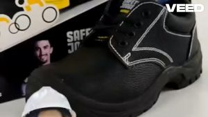 รองเท้าเซฟตี้ รุ่นเซฟตี้รัน Safetyrun สีดำ รองเท้านิรภัย รองเท้าหัวเหล็ก รองเท้า Safety Jogger