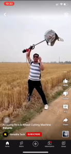 Paddy Guard&Cutting Blade Grass Cutter Kit Rice Wheat Harvester Attachment Set For GX35 TD40