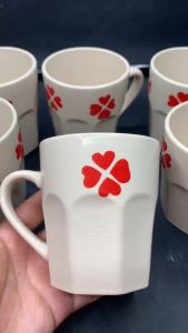 JDL HP CERAMIC MUG RANDOM DESIGN WHITE/BROWN ( SOLD BY 6 PCS )