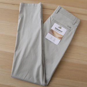 Quần Dài Nam Ống Đứng Mỏng Mùa Hè Màu Trơn Không Thương Hiệu Cạp Vừa Vải Lụa Tơ Tằm Thương Hiệu HKCAD1Y073A Quần Dài Thường Ngày