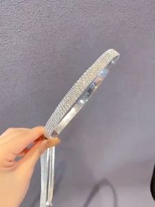 Băng đô cài tóc đính đá phối tua rua siêu lấp lánh hợp thời trang