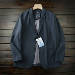 Italian Luxury Mens Casual Suit Jacket Breathable Moisture Wicking Elastic Commute Waterproof Autumn Outerwear Coat