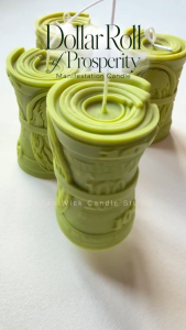 Prosperity Dollar Roll Candle | Lucky Manifestation Candle | Scented Abundance Candle
