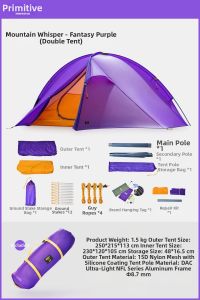 The Primitive | Portable Foldable Camping Tent Windproof