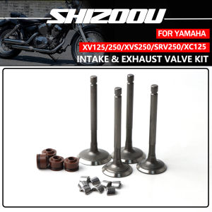 For YAMAHA XV125 XV250 VIRAGO XV 125/250 Virago SRV250 Yamaha XC125 Cygnus YFA1 Motorcycle Intake Exhaust Valves Engine Part