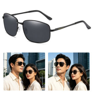 MENSPE Men Sunglasses UV400 TAC Polarized Sunglasses Retro Frame Sunglasses Sport Sunglasses Outdoor Activities Eyewear Driving Fishing Eyewear Silicone Nose Pads Sun Glasses