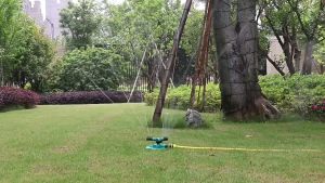 10M-50M Auto sprinkler system Lawn Sprinkler Garden hose Auto 360° Rotating Garden Water Sprinkler Lawn Roof Irrigation