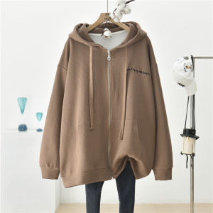 Loose Fit Pure Cotton Oversized Extended Length Womens Jacket Autumn 2025 New American Style Outerwear Comfortable Feel