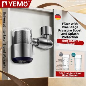 YEMO | Splash Guard Water Filter Faucet Universal No-Replace Cartridge