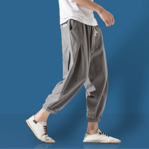 Breathable Linen Shorts For Men 7/9 Quarter Length