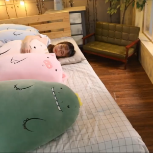 gấᴜ Bông Animal Size 50 Béo Ú Cute Gối Ôm Animal Vải Siêu Mềm Mịn gối ôm cho bé gối ôm dài hình thú cute K3T5