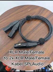 Kabel Audio XLR 1x Female to 2x Male - Kabel SPL Audio 50cm-2m