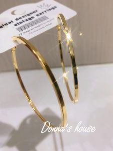 Cool Girl Spicy Girl Personality Large Circle Earrings Fashion Simple Versatile Silver Needle Womens Fashion Jewelry Earrings