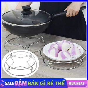 Rế Giá Hấp Inox Xửng Hấp Đa Năng Ngôi Sao - Giá Đỡ Nồi Hấp Hai Mặt Bằng Thép Không Gỉ Cách Nhiệt Chống Bỏng Cho Nhà Bếp / Vỉ HẤP INOX Bánh Bánh Bao Đồ Ăn / Đế Lót Nồi