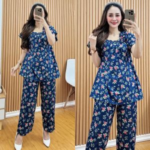 setelan fuji lengan panjang motif terbaru 2025 setelan motif pagar bunga setelan bahan rayon premium setelan fuji motif mewah kekinian setelan fuji viral masakini terbaru
