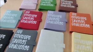 100 Save Money Envelope Challenge Binder PU Leather Event Notepad Budget Money Couple Challenge Notebook