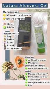 Natura Aloe Vera Gel Soothing Asli 100% Original dari Member Resmi Baik untuk Perawatan Kaki Badan Wajah & Rambut