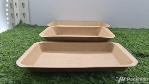 Disposable Kraft Tray Paper Plate Boat Tray Kraft Tray