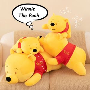 75/95/115/135cm Leaning Winnie the Pooh Bear Sleeping Doll Pillow Cartoon Pillow Birthday Gift for Boys and Girls维尼熊长条抱枕
