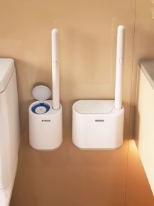 Ecoco 2025 New Disposable Toilet Brush Wall-Mounted Household Bathroom Cleaning Wash Head Toilet Brush Home Personal Care Tools