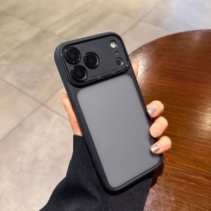 CHUANGYIWEI | Classic Black Matte Transparent Protective Case for iPhone 17 Pro Max Trendy AI Camera Key Anti-Drop